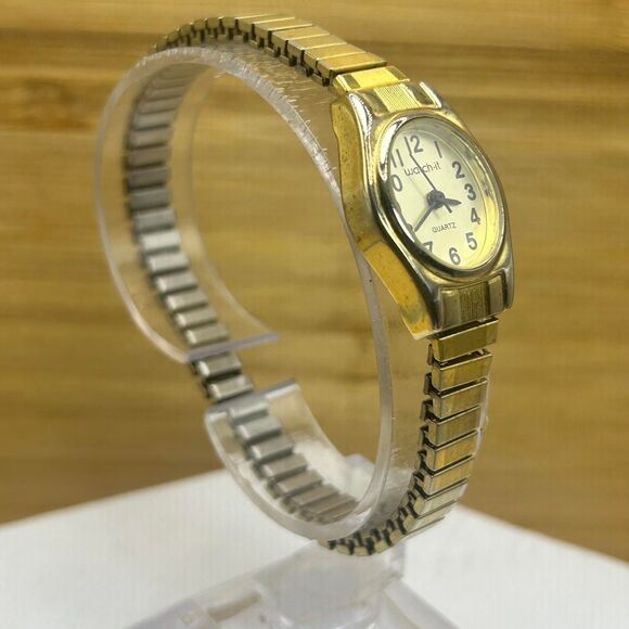 Vintage Watch It Watch Womens Gold Tone Steel Classic Oval Dial Quartz 90s - Picture 4 of 5